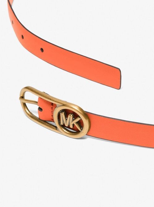 MICHAEL KORS Logo Buckle Leather Belt MIMOSA MKWB557766 &mdash; фото 2 з 2