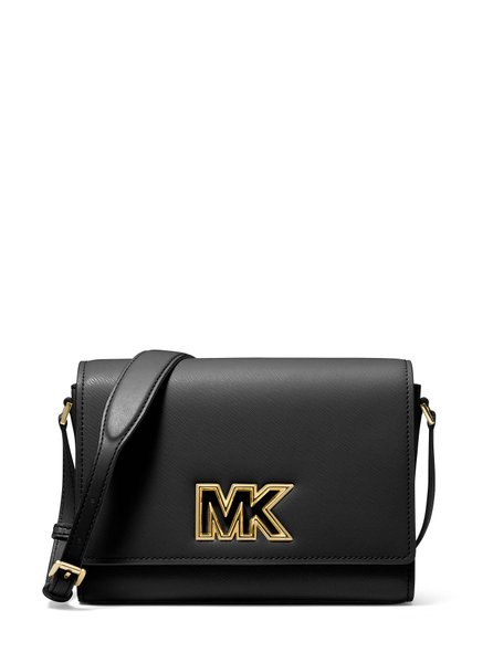 Mimi Medium Leather Messenger Bag BLACK MICHAEL KORS — Фото, Картинка BAG❤BAG Купить оригинал Украина, Киев, Житомир, Львов, Одесса ❤bag-bag.com.ua