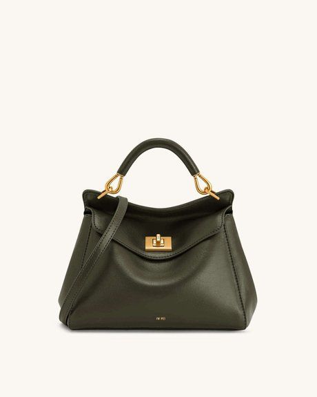 JW PEI Lucia Classic Top Handle Bag Dark Olive Green BG148476JWP &mdash; фото 1 из 1