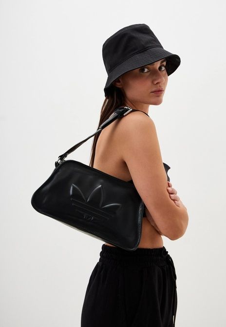 Adidas Polyurethane Embossed Trefoil Shoulder Bag BLACK IT7380 &mdash; фото 8 з 9