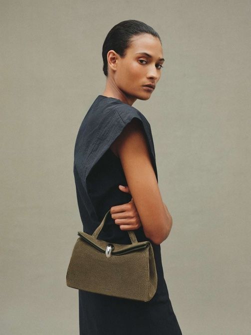 Jacquemus The small Val&eacute;rie &mdash; Small folded bag Khaki BAW00440AC09A04560 &mdash; фото 2 из 8