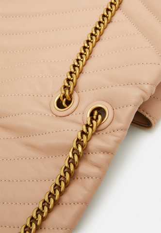 Kira Chevron Convertible Shoulder Bag - Devon Sand