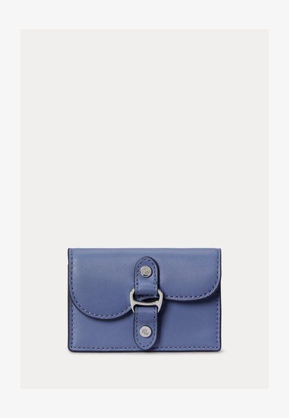 RALPH LAUREN Leather Small Tasha Card Case Wallet Carson Blue 432980166-007 &mdash; фото 1 из 3