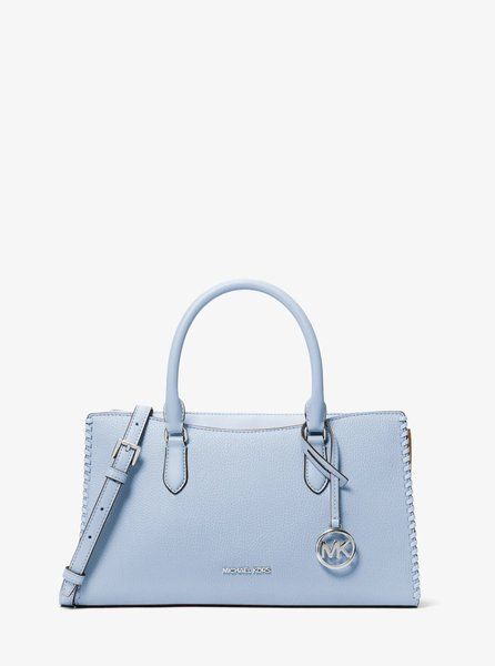MICHAEL KORS Arden Medium Top-Zip Satchel PALE OCEAN 35S6S4XS2V &mdash; фото 1 из 3
