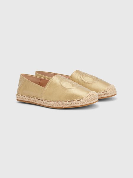 Metallic Leather Slip-On Espadrille LIGHT GOLD TOMMY HILFIGER — Фото, Картинка BAG❤BAG Купить оригинал Украина, Киев, Житомир, Львов, Одесса ❤bag-bag.com.ua