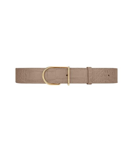 Umi Belt Taupe Croco Print Polene — Фото, Картинка BAG❤BAG Купить оригинал Украина, Киев, Житомир, Львов, Одесса ❤bag-bag.com.ua