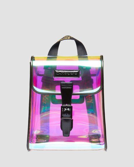 Dr. Martens Iridescent Transparent PU Mini Backpack Multi+Black IRIDESCENT TPU+FELIX RUB OFF AB053613 &mdash; фото 1 з 9