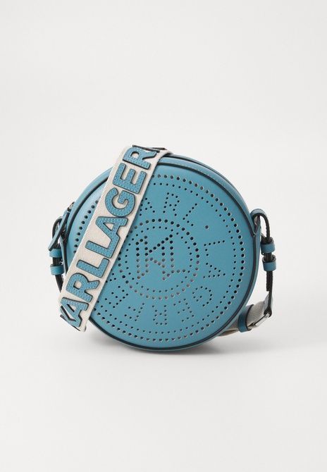 KARL LAGERFELD Circle Round Perforated Crossbody Bag Turquoise TURQUOISE A3W30059 &mdash; фото 2 из 6