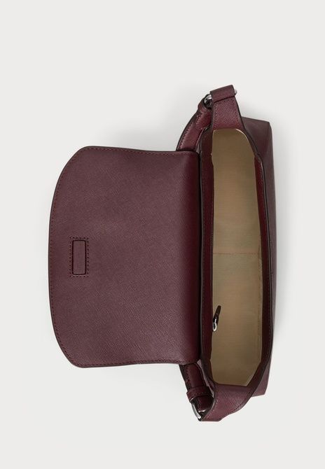 RALPH LAUREN Crosshatch Medium Schylar Shoulder Bag Handbag Dark Garnet Dark Garnet 431969364-007 &mdash; фото 3 из 5