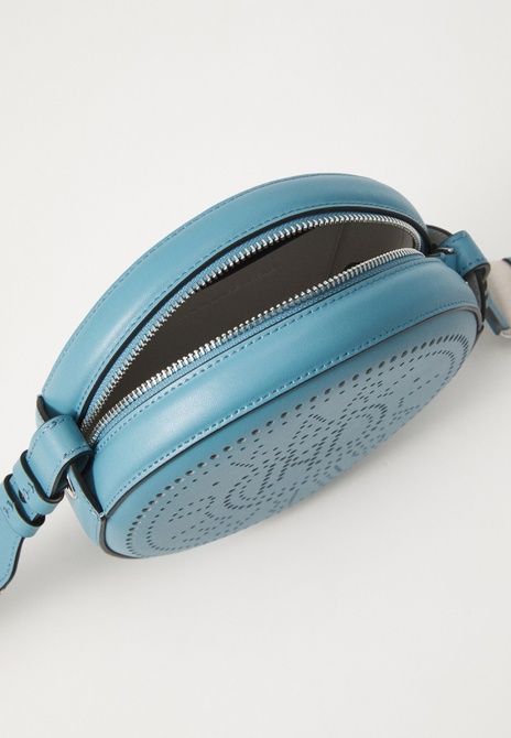 KARL LAGERFELD Circle Round Perforated Crossbody Bag Turquoise TURQUOISE A3W30059 &mdash; фото 4 из 6