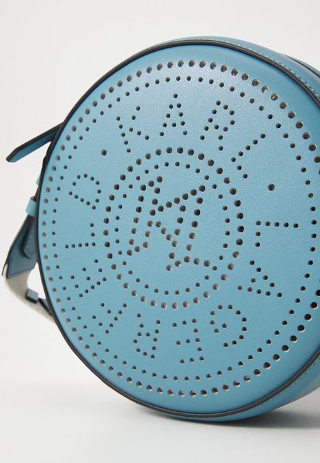 KARL LAGERFELD Circle Round Perforated Crossbody Bag Turquoise TURQUOISE A3W30059 &mdash; фото 5 из 6