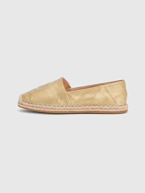 Metallic Leather Slip-On Espadrille LIGHT GOLD TOMMY HILFIGER — Фото, Картинка BAG❤BAG Придбати оригінал Україна, Київ, Житомир, Львів, Одеса ❤bag-bag.com.ua