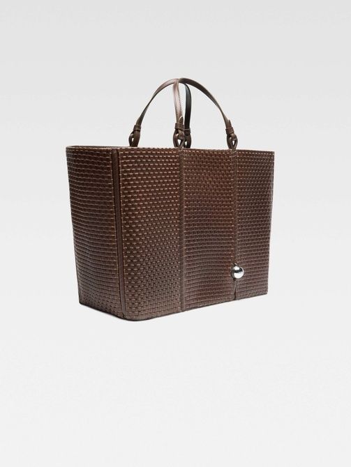 Jacquemus The Marino horizontal shopper bag &mdash; Soft leather tote bag DARK BROWN 255BA426-3239-880 &mdash; фото 2 з 8