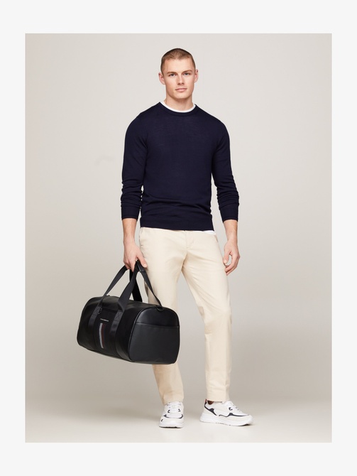 FOUNDATION DUFFLE UNISEX - Weekend Bag BLACK TOMMY HILFIGER — Фото, Картинка BAG❤BAG Придбати оригінал Україна, Київ, Житомир, Львів, Одеса ❤bag-bag.com.ua