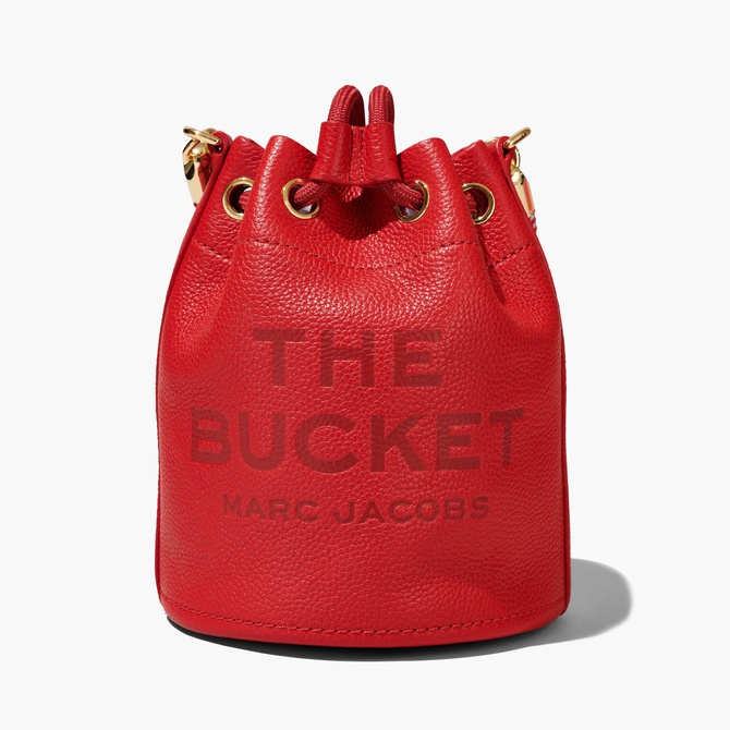 The Leather Bucket Bag TRUE RED MARC JACOBS — Фото, Картинка BAG❤BAG Купить оригинал Украина, Киев, Житомир, Львов, Одесса ❤bag-bag.com.ua