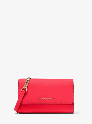 coral michael kors crossbody