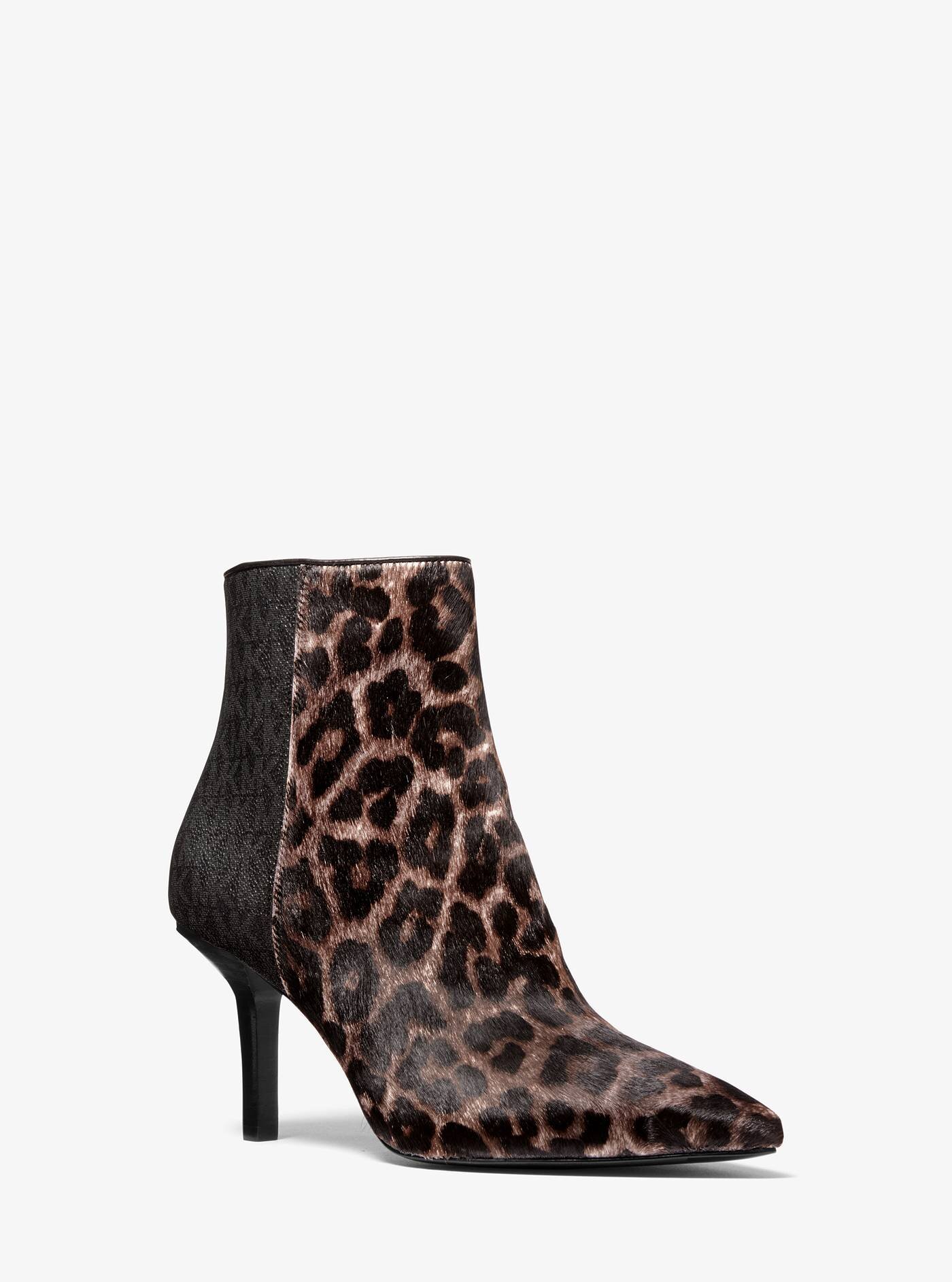michael kors leopard ankle boots