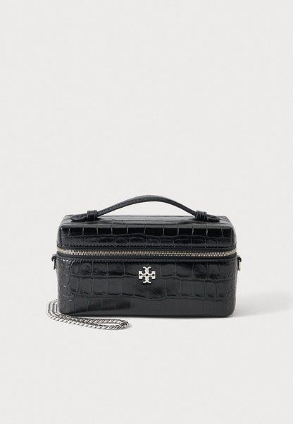 Tory Burch Charlie Embossed Vanity Case Handbag BLACK 185868-001-001 &mdash; фото 1 з 5