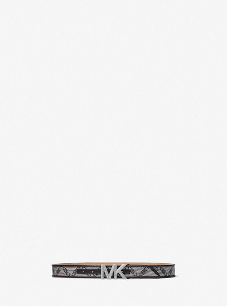 Empire Logo Jacquard Belt BLACK MICHAEL KORS — Фото, Картинка BAG❤BAG Купить оригинал Украина, Киев, Житомир, Львов, Одесса ❤bag-bag.com.ua