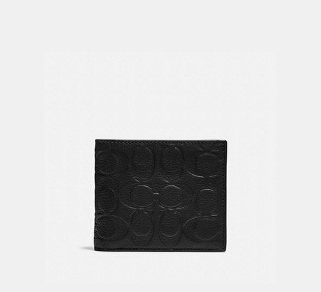 COACH 3-In-1 Wallet In Signature Leather BLACK C1231 &mdash; фото 1 из 2