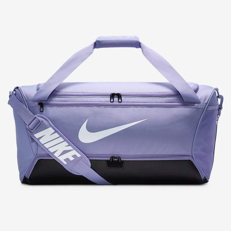 Nike Brasilia 9.5 Training Duffel Bag (Medium, 60L) Lilac Ice / Black / White DH7710-533 &mdash; фото 1 из 10