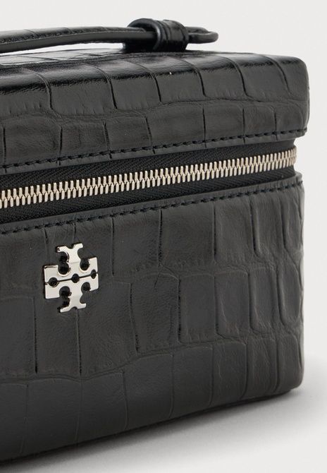 Tory Burch Charlie Embossed Vanity Case Handbag BLACK 185868-001-001 &mdash; фото 5 из 5