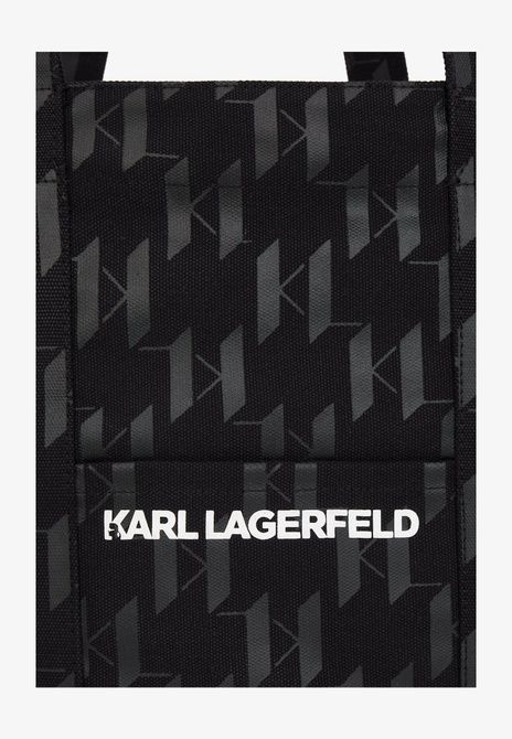 KARL LAGERFELD K/Monogram Xl Shopper Unisex Tote Bag Black BLACK A3M50012 &mdash; фото 4 из 4
