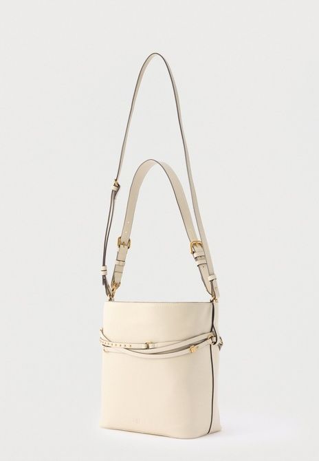 Pinko Bucket Belt Classic Handbag Bianco Seta / Antique Gold-Coloured 106339A0QO-Z14Q &mdash; фото 2 з 4