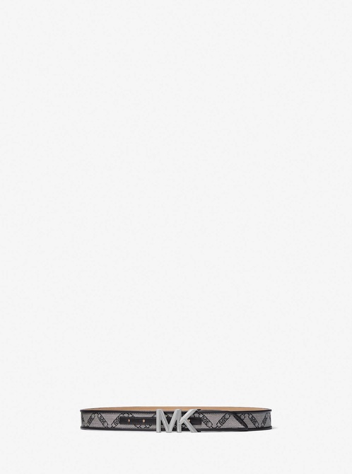 Empire Logo Jacquard Belt BLACK MICHAEL KORS — Фото, Картинка BAG❤BAG Придбати оригінал Україна, Київ, Житомир, Львів, Одеса ❤bag-bag.com.ua