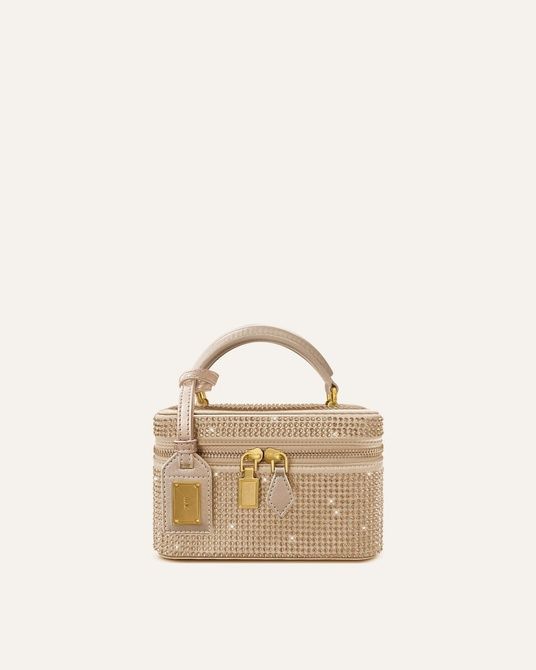 JW PEI Cleo Artificial Crystal Box Shape Top Handle Bag CHAMPAGNE BG131441JWP &mdash; фото 2 из 20