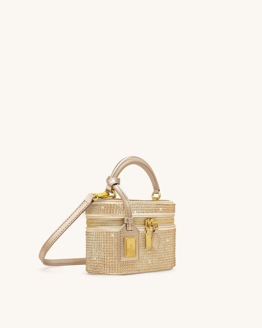 JW PEI Cleo Artificial Crystal Box Shape Top Handle Bag CHAMPAGNE BG131441JWP &mdash; фото 14 из 20