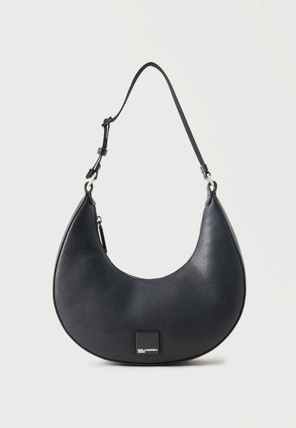 KARL LAGERFELD Box Logo Halfmoon Bag Handbag BLACK B3W30170-999 &mdash; фото 1 из 4