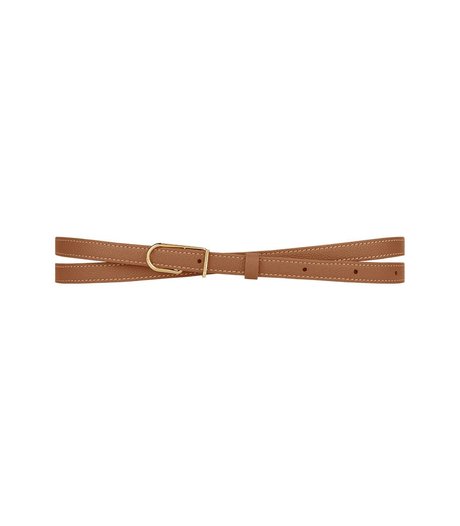 Thin Umi Belt Textured Camel Polene — Фото, Картинка BAG❤BAG Купить оригинал Украина, Киев, Житомир, Львов, Одесса ❤bag-bag.com.ua