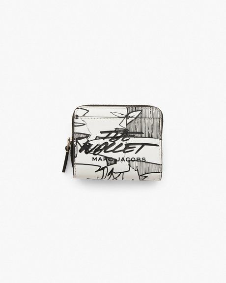 MARC JACOBS The Futura x Marc Jacobs Pointman Mini Compact Wallet White Multi 2F4SCP089S02 &mdash; фото 1 з 4
