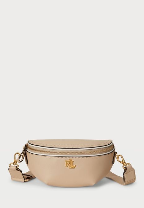 RALPH LAUREN Two Tone Leather Marcy Belt Bag Belt Bag Sand Dune / Soft White 431974467-002 &mdash; фото 2 з 6
