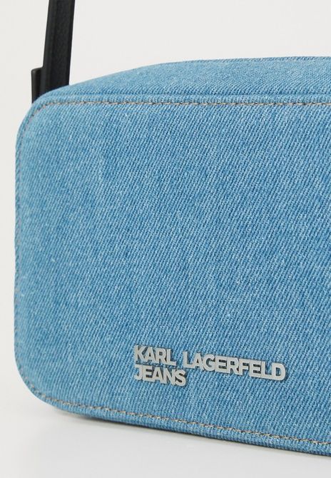 KARL LAGERFELD Logo Camera Bag Cross Body Bag Bright Blue Marble Bright blue marble A3W30328 &mdash; фото 5 из 5