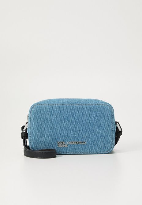 KARL LAGERFELD Logo Camera Bag Cross Body Bag Bright Blue Marble Bright blue marble A3W30328 &mdash; фото 2 из 5