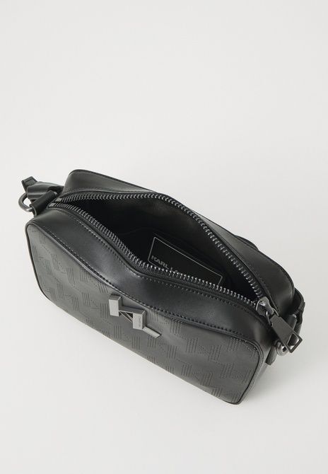 KARL LAGERFELD Plak Perforated Crossbody Crossbody Bag BLACK A1M30010999 &mdash; фото 3 з 4