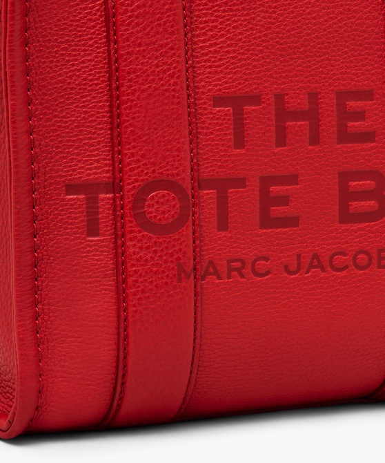 The Leather Small Tote Bag TRUE RED MARC JACOBS — Фото, Картинка BAG❤BAG Купить оригинал Украина, Киев, Житомир, Львов, Одесса ❤bag-bag.com.ua