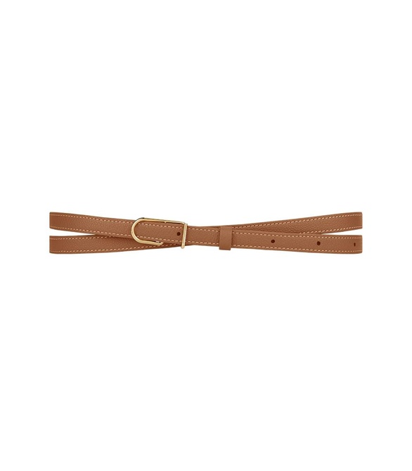 Thin Umi Belt Textured Camel Polene — Фото, Картинка BAG❤BAG Придбати оригінал Україна, Київ, Житомир, Львів, Одеса ❤bag-bag.com.ua