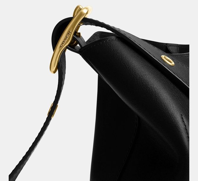 COACH Bleecker Bucket Bag Brass / Black CCC23 &mdash; фото 10 з 11