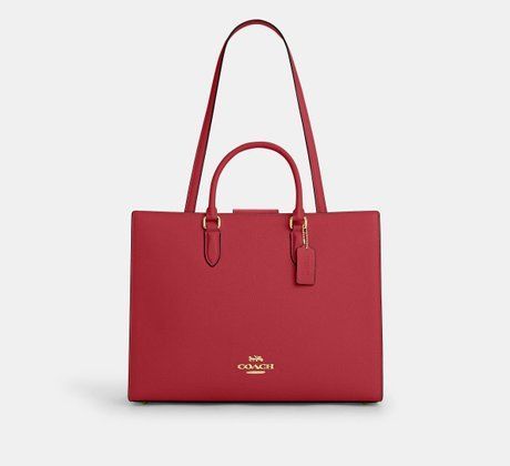 COACH Maggie Tote Bag Gold / True Red CY666 &mdash; фото 1 из 8