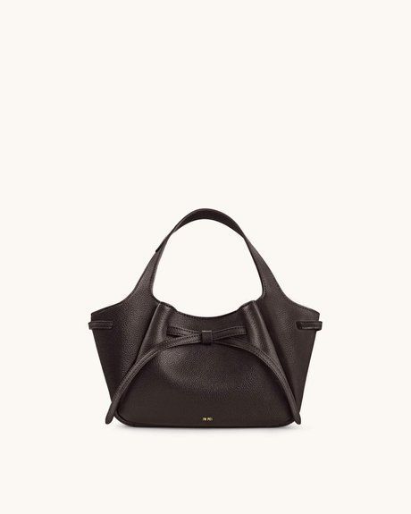 JW PEI Mabel Soft Bow Tote Bag DARK BROWN BG134090JWP &mdash; фото 1 из 5