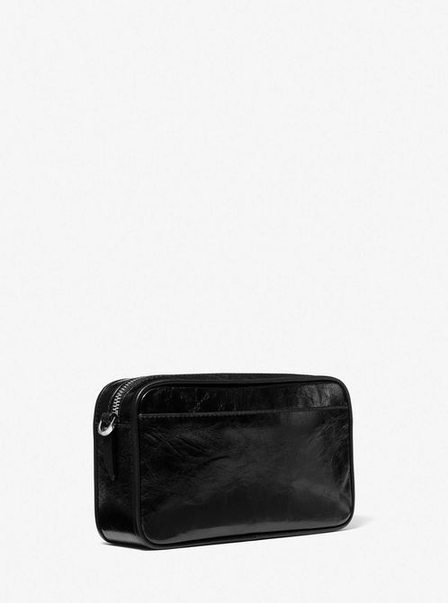 Bradshaw Medium Crinkled Leather Camera Bag BLACK MICHAEL KORS — Фото, Картинка BAG❤BAG Купить оригинал Украина, Киев, Житомир, Львов, Одесса ❤bag-bag.com.ua