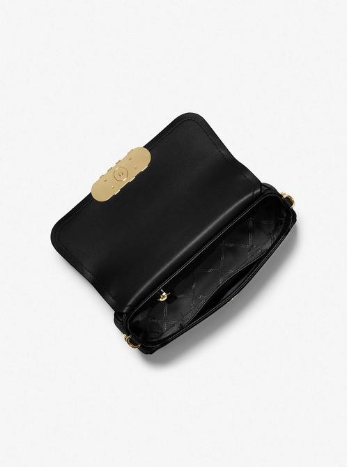 Parker Medium Leather Shoulder Bag BLACK MICHAEL KORS — Фото, Картинка BAG❤BAG Купить оригинал Украина, Киев, Житомир, Львов, Одесса ❤bag-bag.com.ua