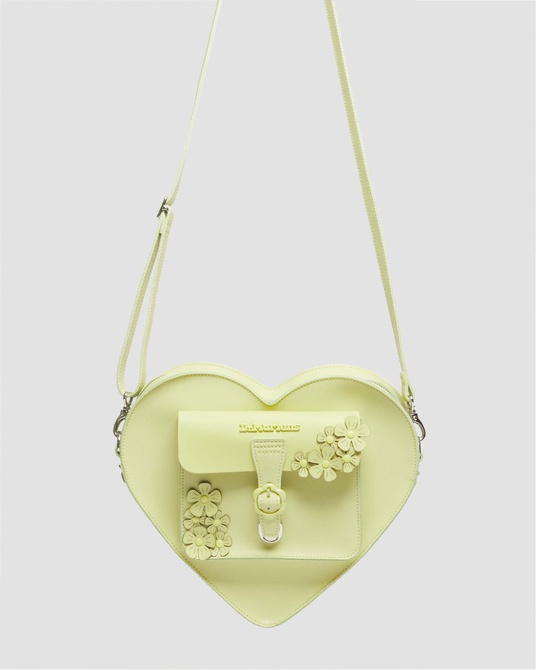 Heart Shaped Leather Backpack Lime Green Kiev Dr. Martens — Фото, Картинка BAG❤BAG Купить оригинал Украина, Киев, Житомир, Львов, Одесса ❤bag-bag.com.ua