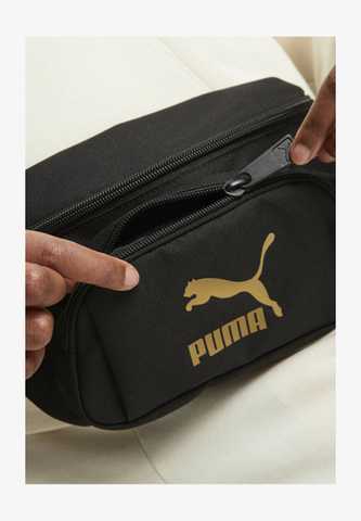 Puma Classics Archive Waist Bag, Black/Golden
