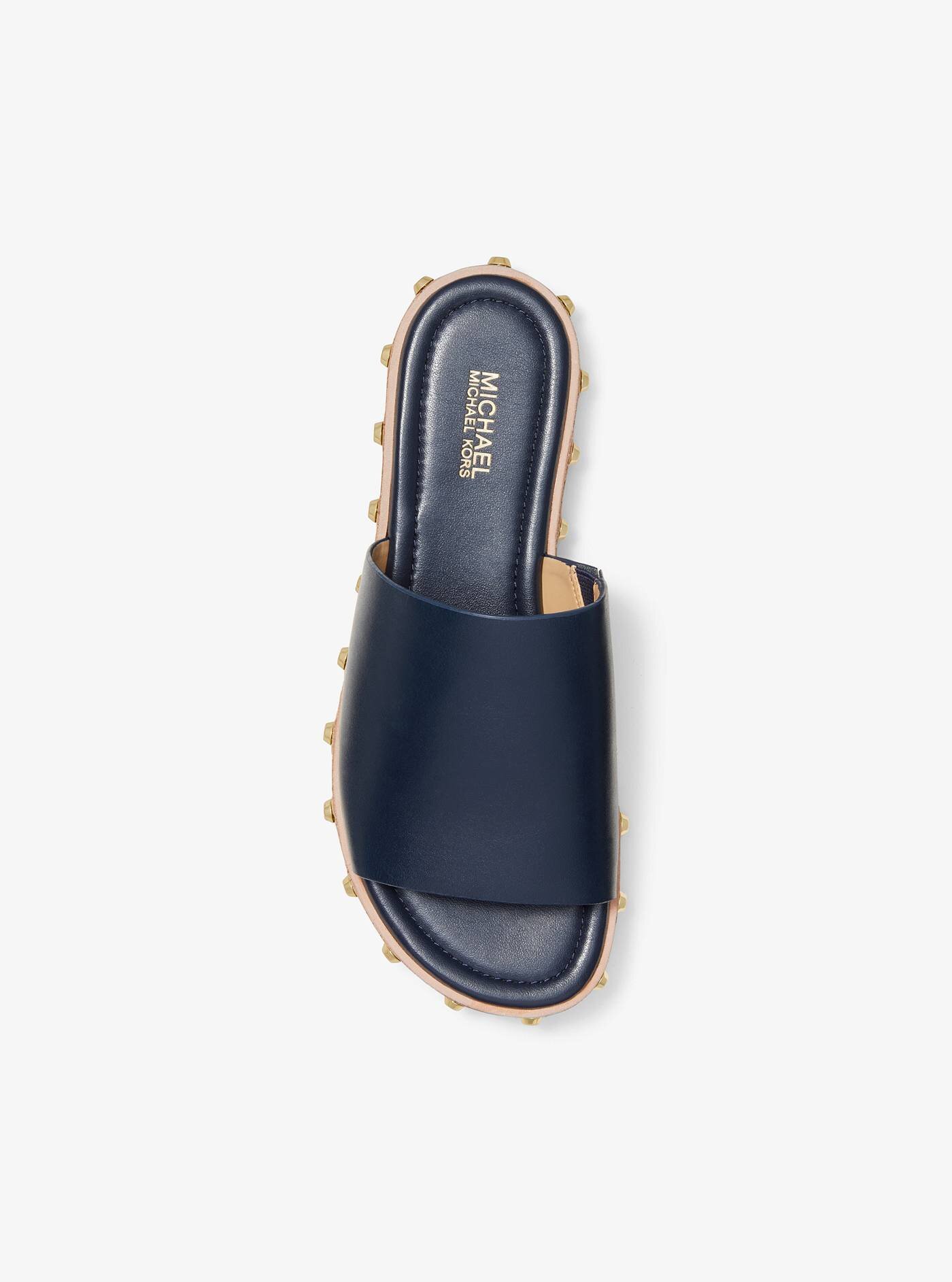 ❤ Ellen Leather Slide Sandal 