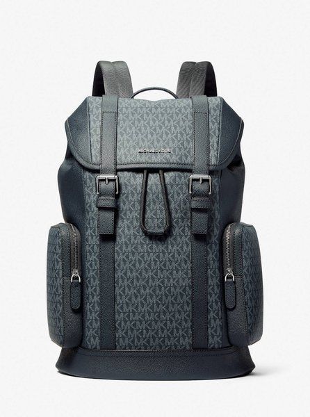 MICHAEL KORS Hudson Signature Logo Backpack DRESS BLUES 33S5LHDB8B &mdash; фото 1 из 3
