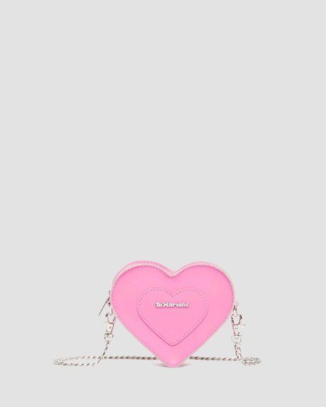Dr. Martens MINI HEART Shaped Leather Bag Fondant Pink Kiev AD092650 &mdash; фото 1 з 9